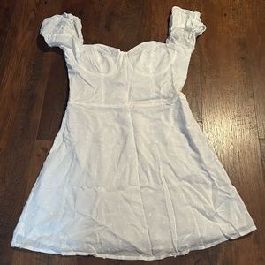 White off the shoulder dress